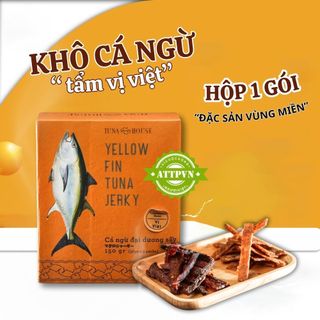 Cá Ngừ Đại Dương Sấy Khô Vị Biển Ăn Liền Không Qua Chế Biến Thơm Ngon Gói 50gr