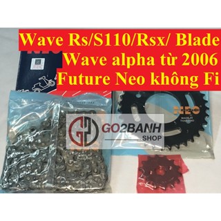  Nhông sên dĩa Neo Mitkammakon Wave Rs Rsx S110 Blade Wave alpha 2006 Future Neo xăng cơ nhập Thái Lan 