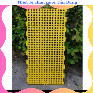 Tấm sàn nhựa lót chuồng chó heo ngan gà vịt loại lỗ tròn 100cm x 50cm tiện lợi