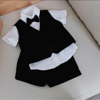 Set 3 món áo ghile sơmi và quần
