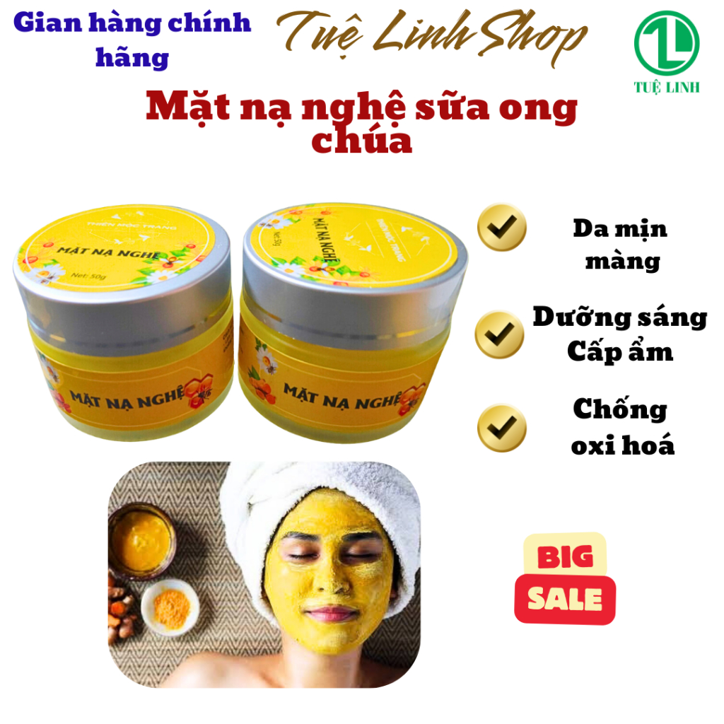 Mặt nạ nghệ sữa ong chúa