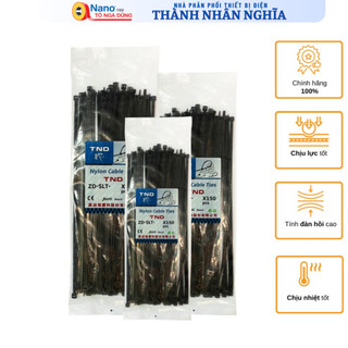 Dây rút nhựa đen Tô Nga Dũng 5x200MM