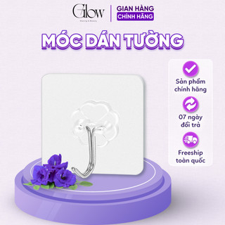 Móc Dán Tường GLOWWAXING Siêu Dính Trong Suốt Chịu Lực Tốt Chắc Chắn Kích Thước 6cm*6cm - 1 Cái