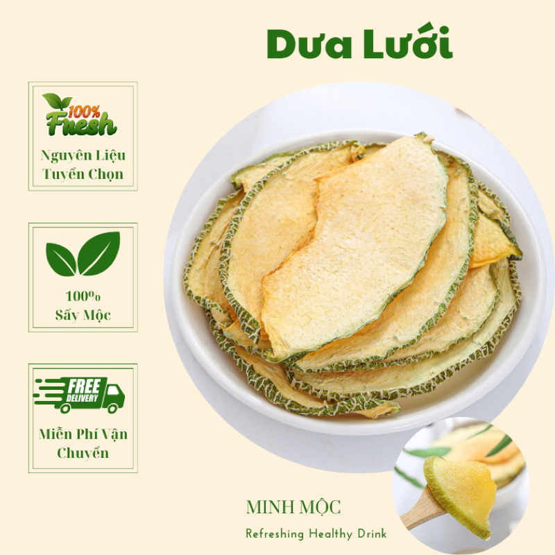 Dưa lưới sấy khô, trà dưa lưới detox