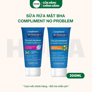 Sữa rửa mặt BHA Compliment No Problem làm sạch sâu, giảm viêm & mụn 200ml