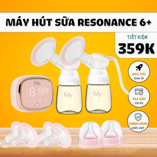 Máy hút sữa điện đôi Resonance 6 plus FATZBABY FB1103VN tích pin sạc kèm 4 chế độ/9 cấp cho mỗi chế độ