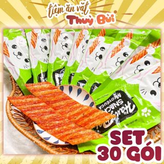  Bịch 30 Gói Mèo Yêu Cá Hằng Đại Snack Cay Cay Cổng Trường đồ ăn vặt nội địa Tiệm Ăn Vặt Thuỳ Bùi 