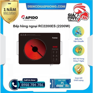 Bếp hồng ngoại đơn rapido rc2200es