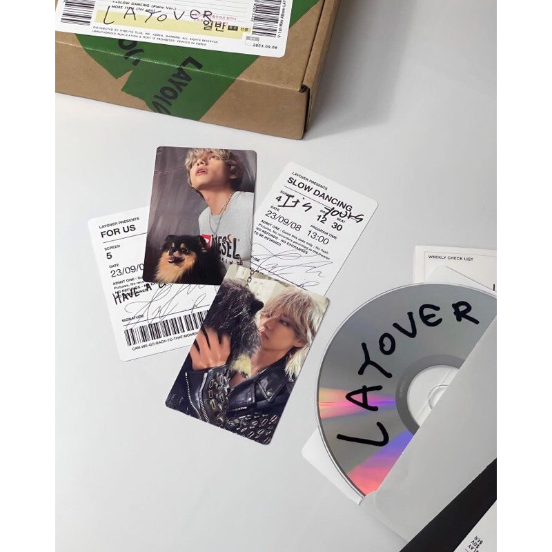 Album BTS V Taehyung Layover K.D - KPOP SHOP Nguyên Seal