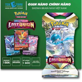 Bộ cờ chiến thuật POKEMON, Gói mở rộng SWORD & SHIELD LOST ORIGIN SS-11, có bọc Sleeve, SL 1 gói/10 quân cờ ngẫu nhiên