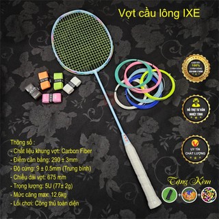 Vợt Cầu lông IXE (Căng sẵn kèm cước + Túi + Quấn cán)