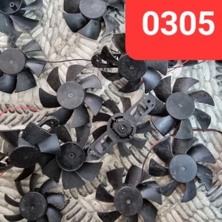 Cánh quạt mini + motor tháo cũ các loại.