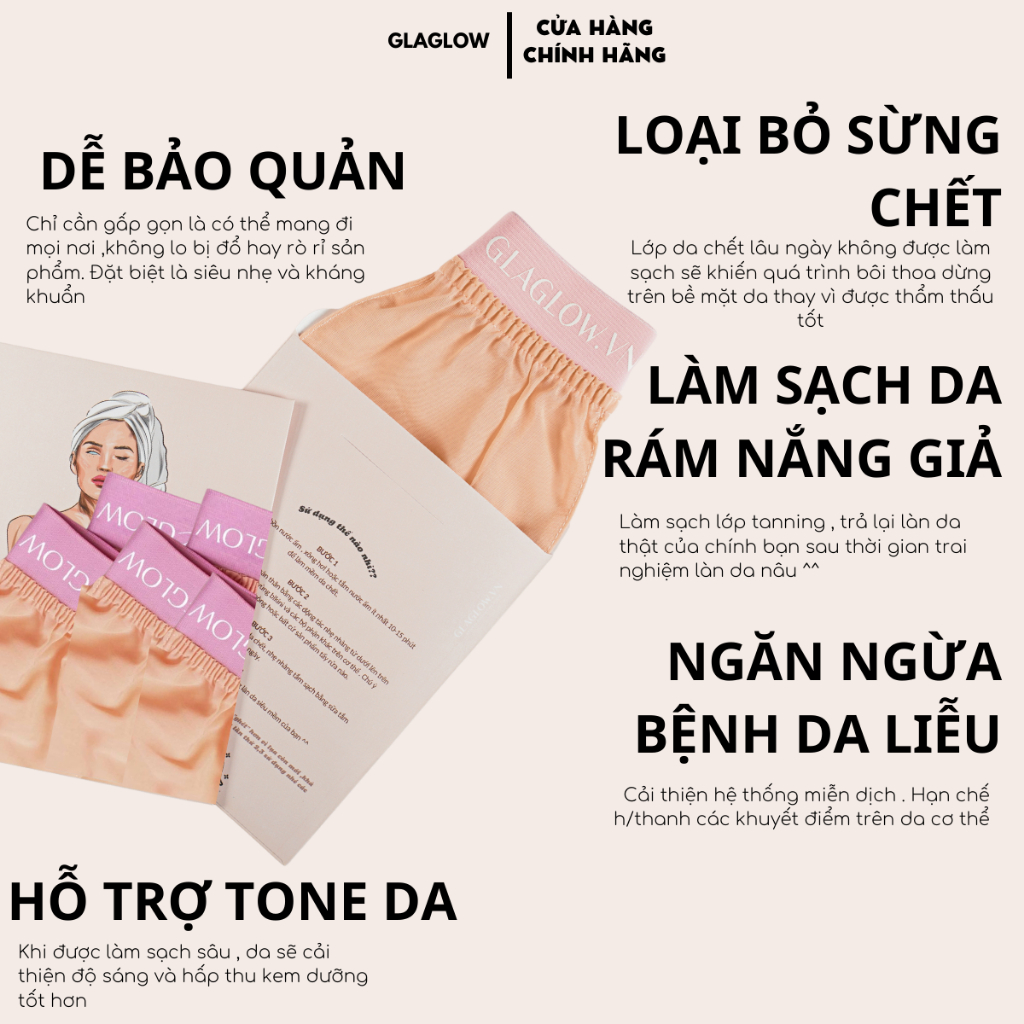 [THƯỜNG] Găng Tay Tẩy Tế Bào Chết Cao Cấp - GLAGLOW | BigBuy360 - bigbuy360.vn