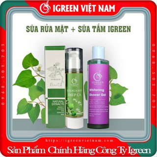 Combo Sữa rửa mặt + Sữa tắm hương nước hoa Igreen