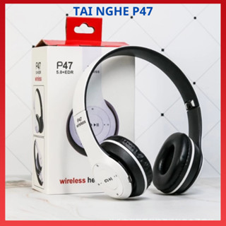  Tai Nghe Chụp Tai Bluetooth P47 Tai Không Dây Có Mic Có Thẻ Nhớ Âm Bass Cực Hay Nghe Nhạc Đã Bảo Hành 12 Tháng 
