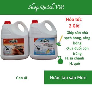 Nước lau sàn MORI hương quế/ sả chanh, can 4kg