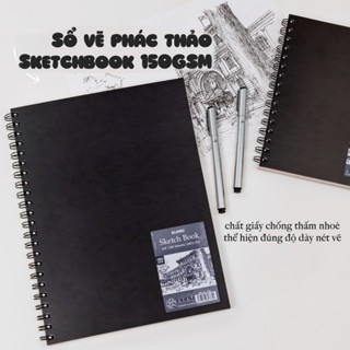(TẶNG QUÀ) SỔ VẼ PHÁC THẢO GIẤY TRƠN KLONG SKETCH BOOK A4+ / A5+ 50 TỜ 150GSM SIZE A4+ 764, A5+ 762