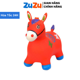 Thú nhún cho bé, ngựa nhảy, Thú nhún trẻ em hình con ngựa bơm căng, đồ chơi cho bé từ 1 tuổi