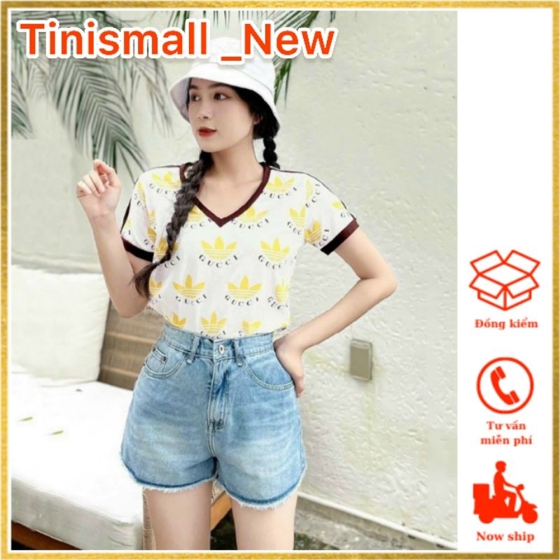 ÁO THUN COTTON CỔ V