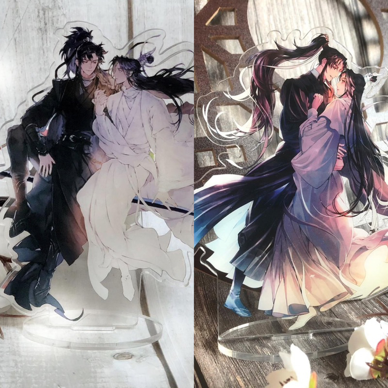 (sẵn) Standee Husky Và Sư Tôn Mèo Trắng Của Hắn