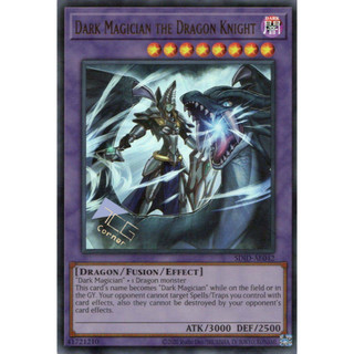Lá bài thẻ bài Yugioh Dark Magician the Dragon Knight – Ultra Rare - Tặng bọc bài nhựa bảo quản