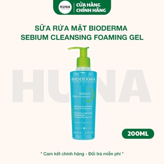 Sữa rửa mặt cho da dầu, mụn Bioderma Sebium Cleansing Foaming Gel 200ml