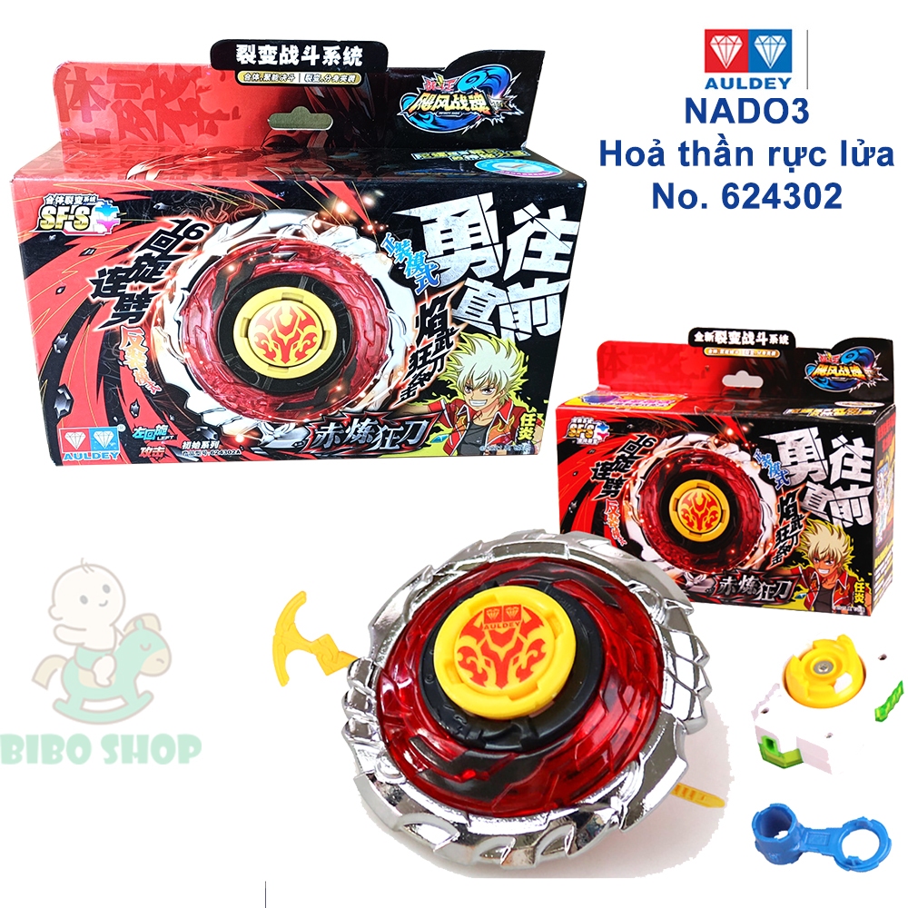 NADO3 - Con quay Hoả Thần Rực Lửa - No. 624302 (NADO 3 - Hàng chính hãng Auldey)