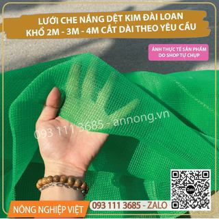 Luới che nắng dệt kim đài loan khổ 3m x10m dài, 70% che phủ màu đen- lưới che nắng đài loan, lưới cắt nắng