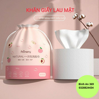 khăn khô lau mặt, bông tẩy trang túi hồng đa năng tiện lợi dễ sử dụng -BA7322