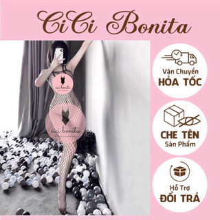 Bodysuit lưới 2 dây khoét đáy cực nóng bỏng CB45 CICI BONITA HCM