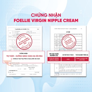 Sự Hoàn Hảo Trong Việc Làm Hồng Nhũ Hoa Với FOELLIE VIRGIN NIPPLE CREAM.