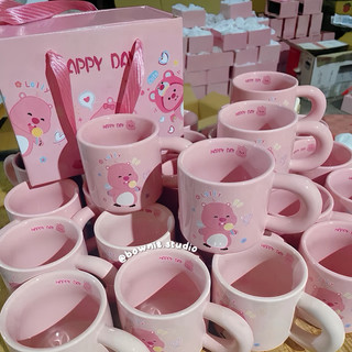 Cốc Sứ Loopy Kèm Thìa Và Hộp