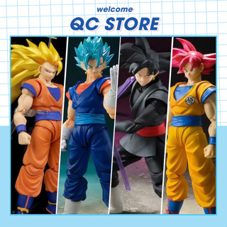 Mô hình dragon ball goku songoku gogeta super xayza decor đồ chơi có khớp bản năng vô cực ssj3 giá rẻ QC Store