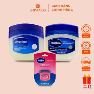 Sáp Dưỡng Ẩm, Dưỡng Môi Mềm Mịn Vaseline Trắng, Hồng 49g Bản Mỹ