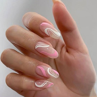 Bộ 24 Móng Giả - Nail Box Móng Tay Giả Dài Ngắn Kháng Nước Tặng Keo Dán Móng | W011