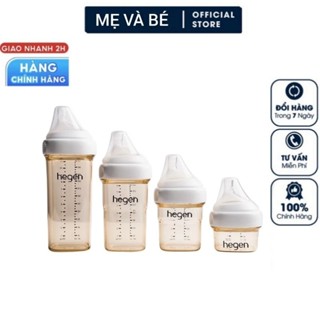 Bình sữa hegen đủ size, hỗ trợ thay núm cho bình tách set