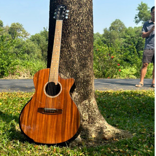 Đàn Guitar Acoustic Mã ST-X4 Có Vát Bavel Top Thông Nguyên Tấm Back Side Landspace Chính Hãng ST.Real Guitar Sài Thành