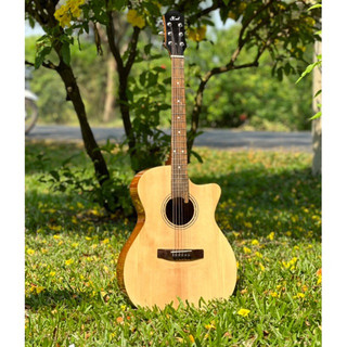 Đàn Guitar Acoustic Mã ST-X2 Gỗ Còng Đỏ Full Solid ST.Real Guitar Sài Thành
