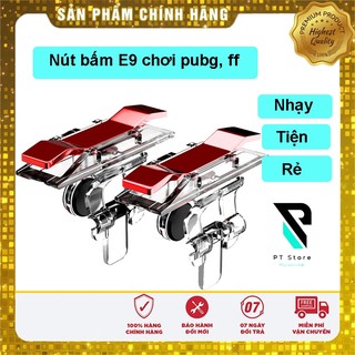 Bộ 2 Nút Bấm E9 Chơi Pubg Mobile, Ros Mobile Cực Nhạy-Phiên Bản Nút Cơ Cực Nhạy, Dễ Sử Dụng