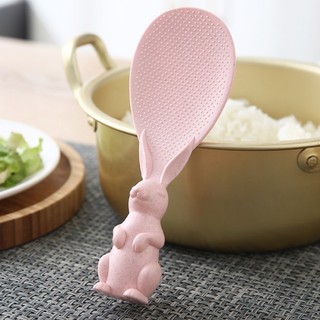 Muỗng thìa xới cơm chống dính hình thỏ - muôi múc cơm, xúc cơm