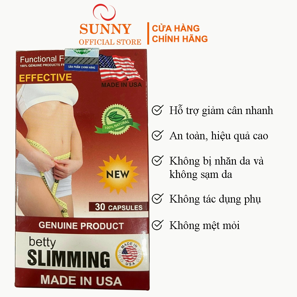 Viên Uống Giảm Cân Giảm Mỡ Bụng Mỡ Toàn Thân Betty Slimming