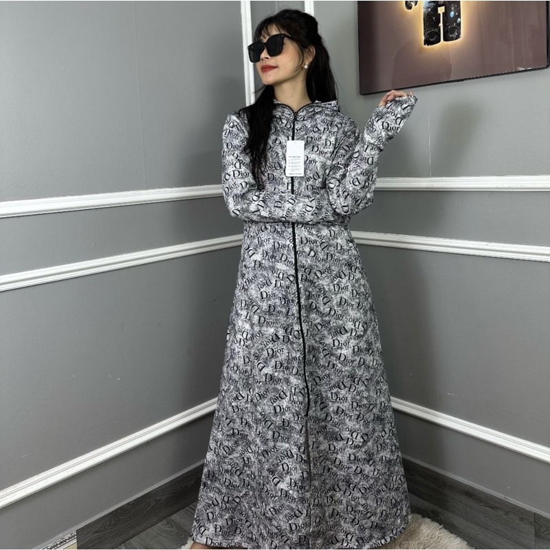 Áo chống nắng nữ toàn thân chống tia UV co giãn 4 chiều vải poly dày dặn thoáng mát