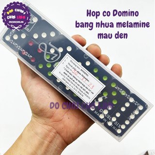 Đồ chơi bộ cờ Domino Ngà Lớn Melamine màu ĐEN