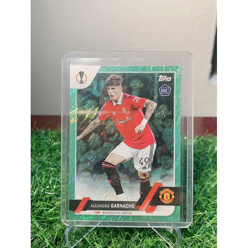 Thẻ bóng đá Garnacho Topps Ucc Jade Editon 2022/23