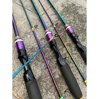 Cần câu lure máy ngang và máy đứng carbon titan toàn thân