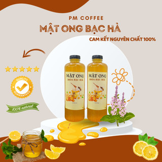 Mật ong hoa bạc hà nguyên chất pm - 1 lít