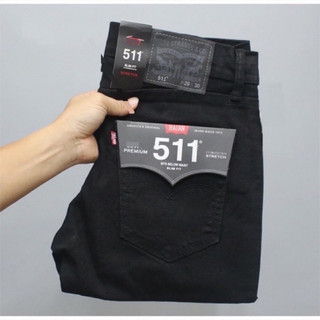 Quần Jean Nam Đen Form Slimfit Ống Đứng Thời Trang Chất Vải Co Giãn Cao Cấp HAIAN JEAN