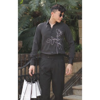 Áo sơ mi POLI hoạ tiết