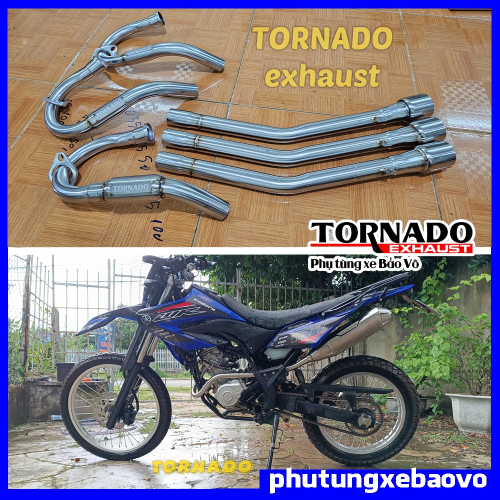 cổ pô WR155 Slip-on dùng để gắn pô họng 51mm thương hiệu TORNADO inox304
