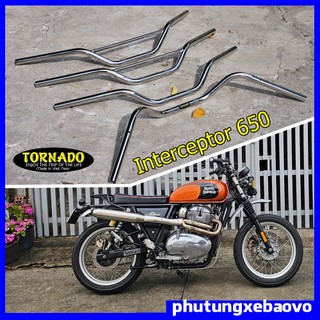 Ghi đông royal enfield 650, interceptor 65, re650, chất liệu inox, thương hiệu tornado